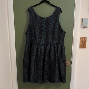 Princess Highway Black and Green Brunello Dress Size 16 US (Size 20 AU)